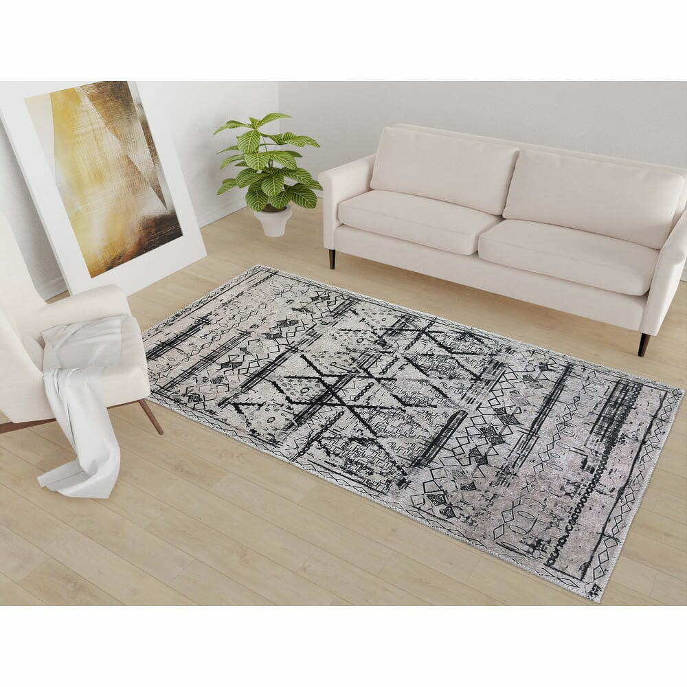 Šedý pratelný koberec 80x150 cm Vintage Orient – Vitaus