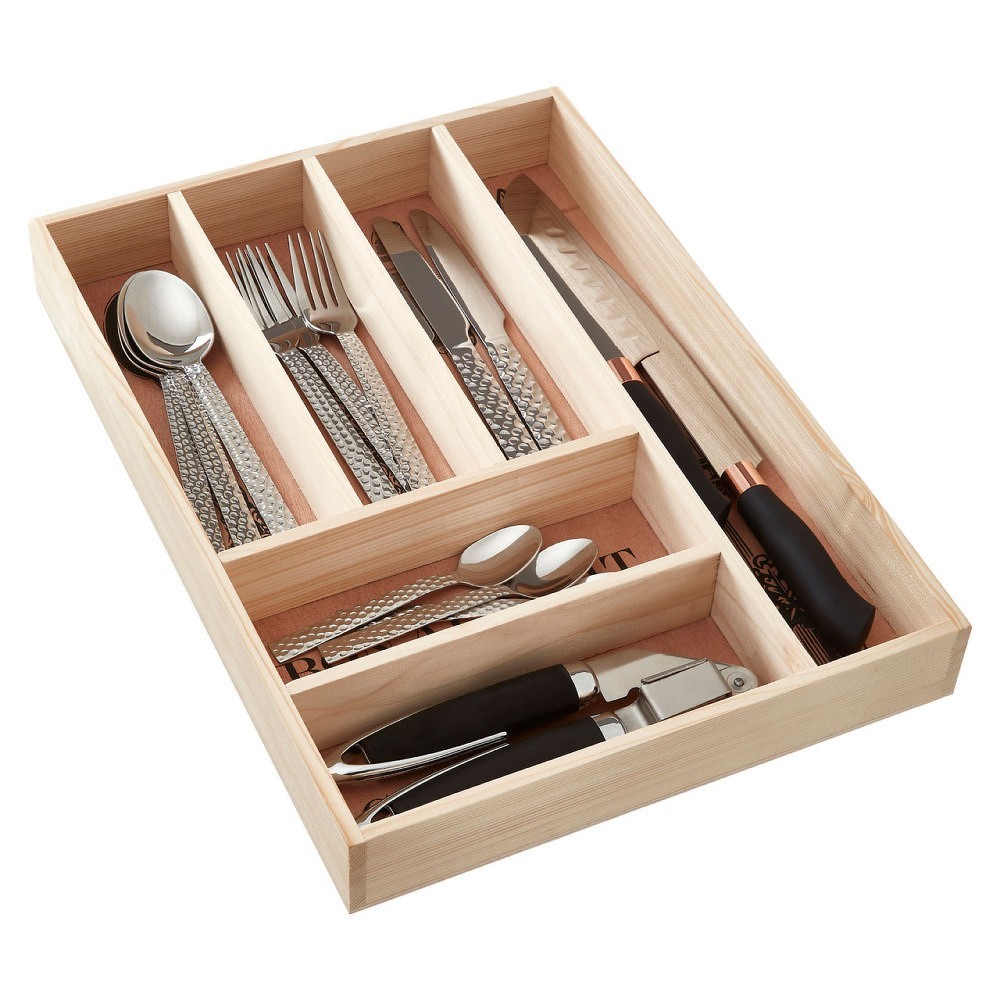 Úložný box na příbory z borovicového dřeva Premier Housewares Vintage