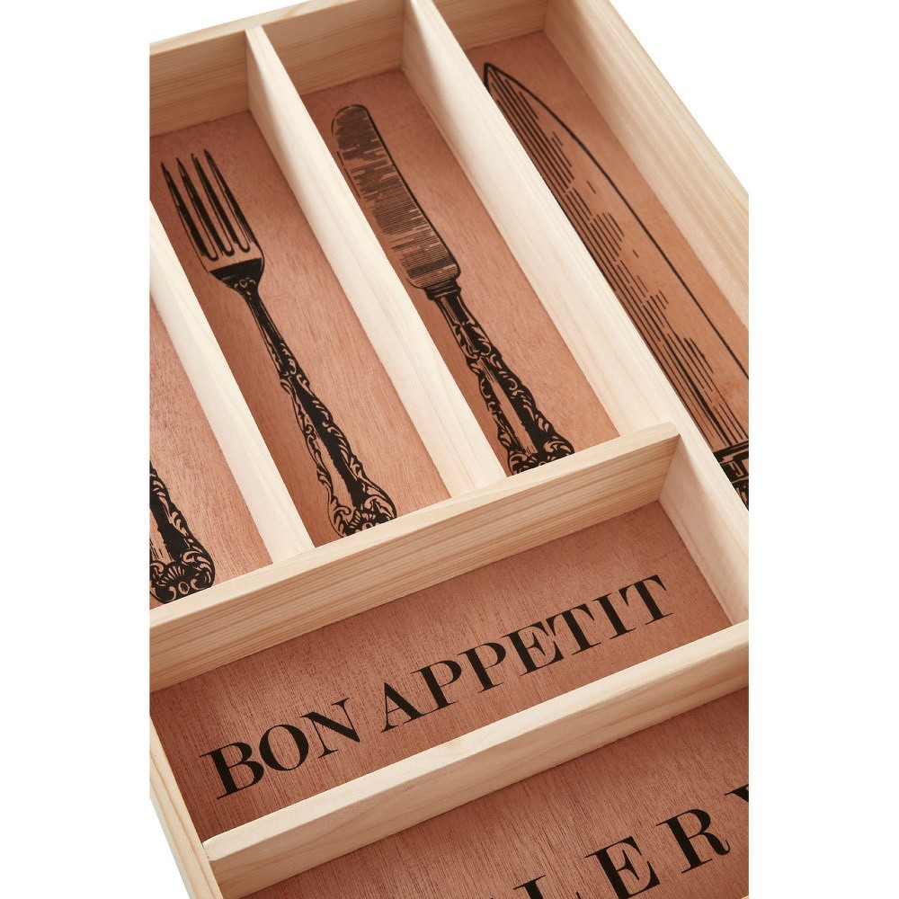 Úložný box na příbory z borovicového dřeva Premier Housewares Vintage