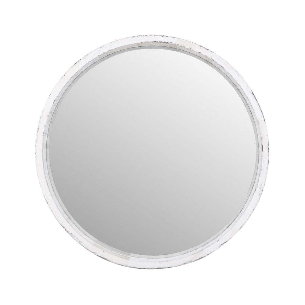 Zrcadlo v rámu z eukalyptového dřeva Moycor Vintage, ⌀ 62 cm