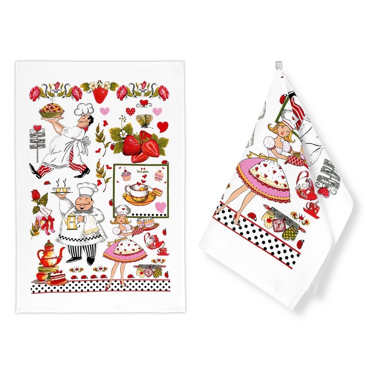 Bellatex Kuchyňská utěrka Kuchař, 40 x 60 cm, sada 2 ks Bellatex Kuchyňská utěrka Kuchař, 40 x 60 cm, sada 2 ks