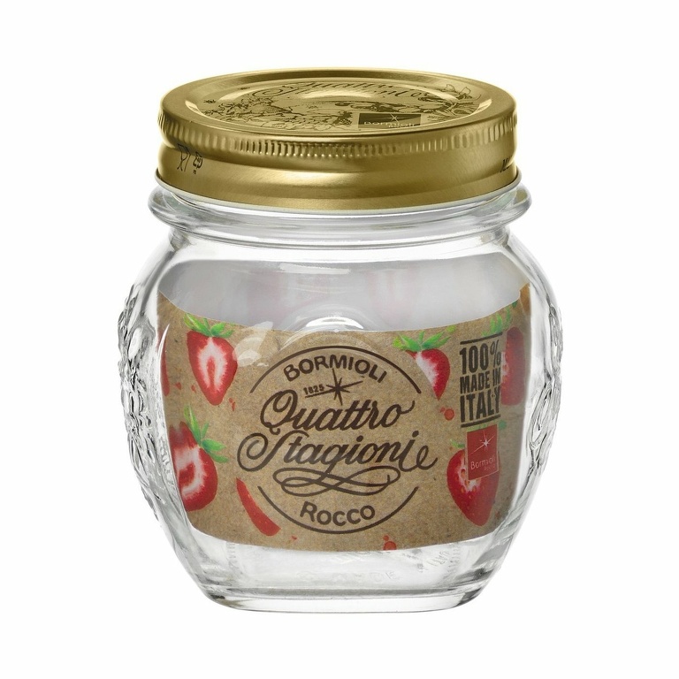 Bormioli Rocco Zavařovací sklenice s víčkem Quattro Stagioni, 300 ml