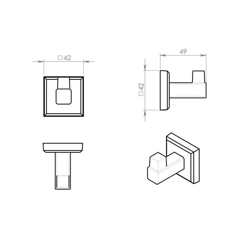 GEDY 6926 Colorado háček, chrom GEDY 6926 Colorado háček, chrom