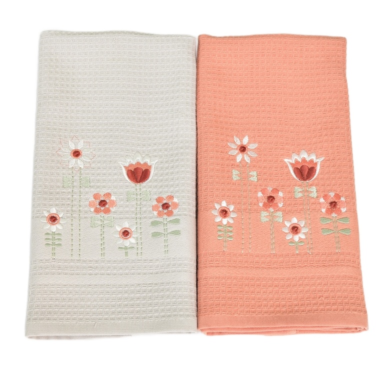 Kuchyňská utěrka vafle Květiny 40 x 60 cm, 2 ks Kuchyňská utěrka vafle Květiny 40 x 60 cm, 2 ks